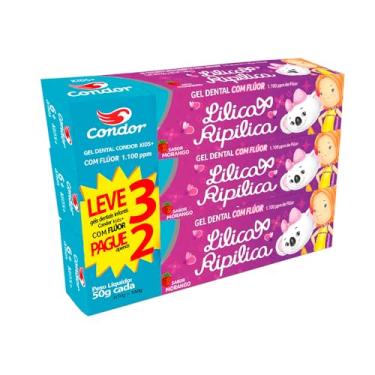Imagem de Condor Creme Dental Bambinos Gel Lilica Repilica Lv3Pg2