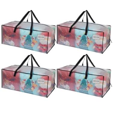 Imagem de VENO Pacote com 4 sacos de mudança extra grandes para mudança de faculdade, bolsas de armazenamento pesadas, caixas de embalagem e suprimentos de mudança de guarda-roupa - Sacos de lavanderia duráveis