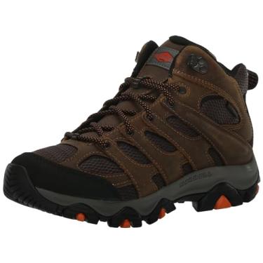 Imagem de Merrell Tênis masculino Moab Vertex 2 Mid impermeável antiderrapante, Terra, 46