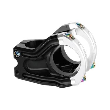 Imagem de Acessórios para Bicicleta Mountain Bike, Inclinação de 10 Graus para Off-road e Downhill, Haste de 28,6 x 31,8 mm para Bicicleta de Estrada.(Black Sliver)