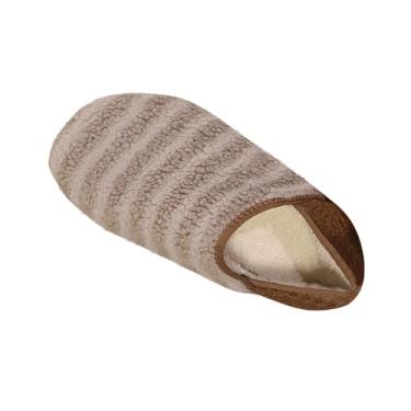 Imagem de Bota feminina de salto plano confortável casual com bico redondo para lazer e uso interno ótimo para conforto diário, Caqui, 39