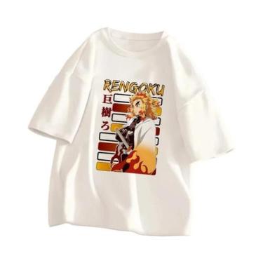 Imagem de Camiseta Unissex Demon Slayer Kimetsu No Yaiba Anime Verão Manga Curta