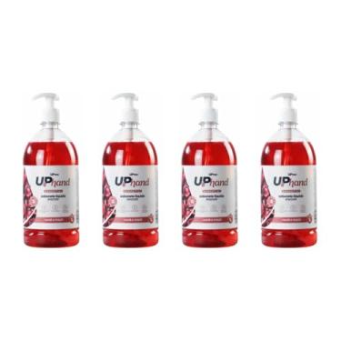 Imagem de Kit com 4 Sabonetes Líquidos Glicerinados Para Mãos 1L - Up Hand Essential Romã e Maçã