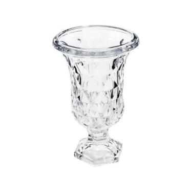 Imagem de Vaso Decorativo de Vidro 24cm - Lyor Diamond