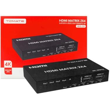Imagem de HDMI Matrix 2x4 4K 60Hz Bivolt com Áudio 600MHz 2 Entradas x 4 Saídas para TV Monitor Projetor Home Theater