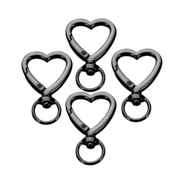 Imagem de Chaveiros De Metal Em Forma De Coração 5/10/20 Peças Acessórios De Har
