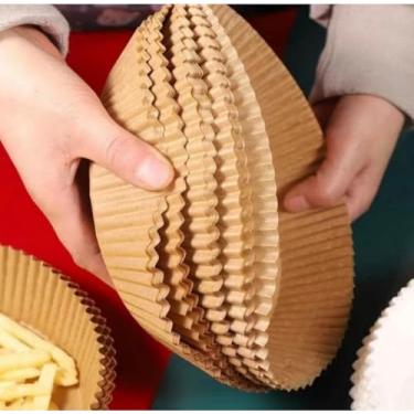 Imagem de Forro de Papel para Air Fryer 20cm – 100 Unidades Descartáveis Antiaderentes para Fritadeira Sem Óleo – Compatível com Diversos Modelos