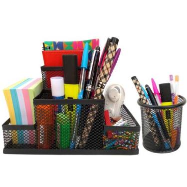 Imagem de Kit Organizador para Mesa Escritório e Porta Caneta Kit Escritório Bar