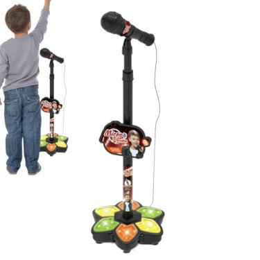 Imagem de Suporte de Microfone Infantil,com Suporte Brinquedos Sem Fio - Brinquedo de Microfone de Pé com Altifalante | para Crianças em Casa Escola Viagens Festas de Aniversário e da Criança
