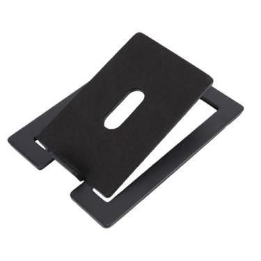 Imagem de Fockety Suporte de Alto-falante de Mesa, Risers de Alto-falante Com ângulo de Inclinação de 16 ° Com Almofadas Antivibração Reduzem a Ressonância, Suportes que Economizam Espaço para (Preta)