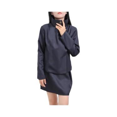 Imagem de Fantasia Cosplay De Shoko Ieiri Com Peruca, Jaqueta, Saia E Rede Rosa 