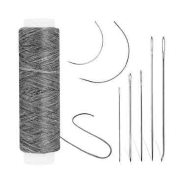 Imagem de Kit De Linha Encerada De Couro 32 Jardas Com Agulhas De Costura Manual
