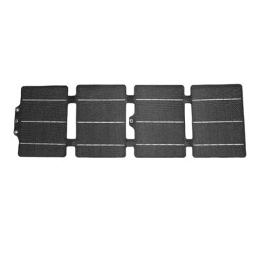 Imagem de Carregador de painel solar dobrável portátil de 20 W de alta eficiência ETFE silício monocristalino saída USB tipo C para acampamento ao ar livre e caminhadas