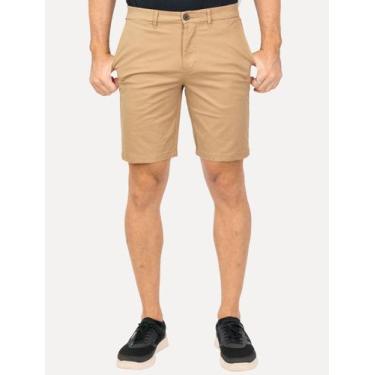 Imagem de Bermuda Tommy Hilfiger Masculina Sarja Brooklyn 9in Cáqui, 42