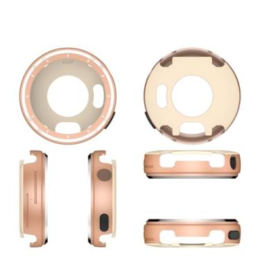 Imagem de Capa protetora de tela para Garmin Vivoactive 6/para active 6, capa protetora de substituição de protetor de bisel antiarranhões, capa completa para para-choques (ouro rosa)