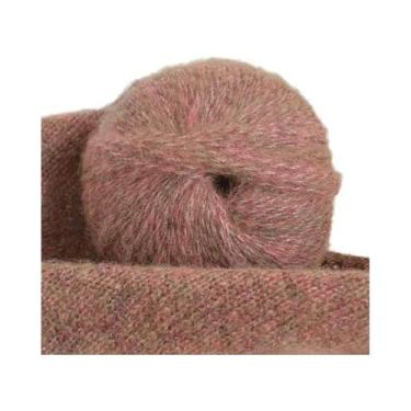 Imagem de Fio De Lã Mohair Brilhante Em Pacote Grande De 250g, Colorido Com Glit