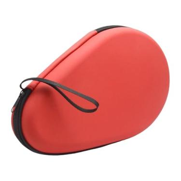 Imagem de Vaveren Estojo para raquetes de pingue-pongue, organizador para raquetes de tênis de mesa, leve e portátil para competições em ambientes internos e externos, Vermelho