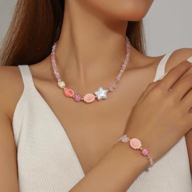 Imagem de Colar de praia para mulheres, acessório de contas de verão, design de berloque, presente ideal para ela, joias, presentes de amizade, Medium, Latão, Sem Pedra Preciosa