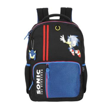 Imagem de Kit Mochila de Costas e Estojo Box Escolar Sonic The Hedgehog-Masculino