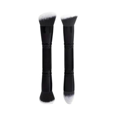 Imagem de Pincel De Maquiagem Multifuncional De Ponta Dupla Para Base, Contorno 