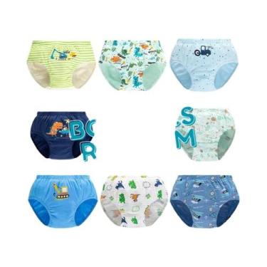 Imagem de Cuecas De Algodão Para Meninos, Pacote Com 3, Estampa De Caminhão, Tra