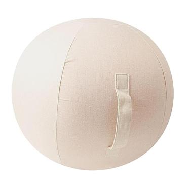 Imagem de Lljsszr Capa para Bola de Pilates E, Capa para Bola de Equilíbrio, Bola de Exercícios Leve E Anti-estouro, Capa Protetora para Cadeira de Exercícios com, Bege 75cm