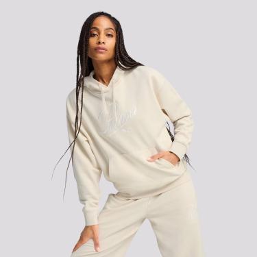 Imagem de Moletom Puma ESS Script Feminina Off White-Feminino