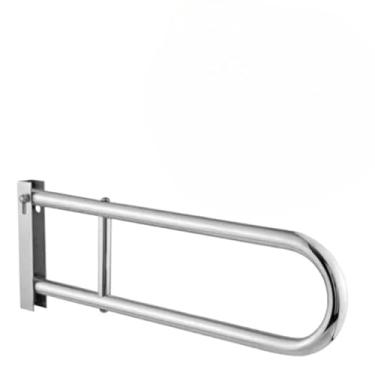 Imagem de Barra de Apoio Para Banheiro Vários Modelos Alça de Segurança Acessibilidade Idosos Deficientes(Barra Articulada 80cm)