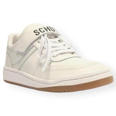 Imagem de Tênis Couro Velcro Logomania Schutz Feminino Branco-Feminino