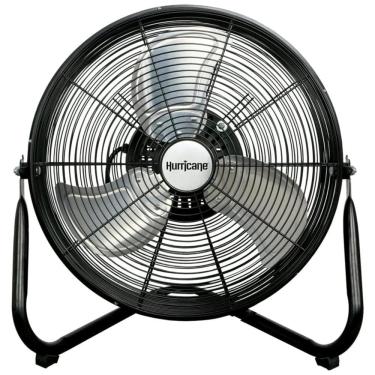 Imagem de Ventilador de Piso Profissional de Alta Velocidade em Metal Resistente, 110V, Hurricane, Preto
