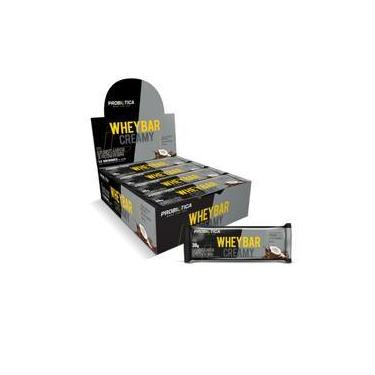 Imagem de Whey Bar Creamy Caixa 12 unidades 456g Sabor Coco Probiótica