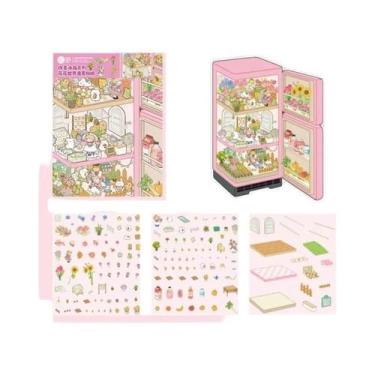 Imagem de Adesivo De Paisagem 3D Kawaii Para Refrigerador, Cena De Cabana DIY, P