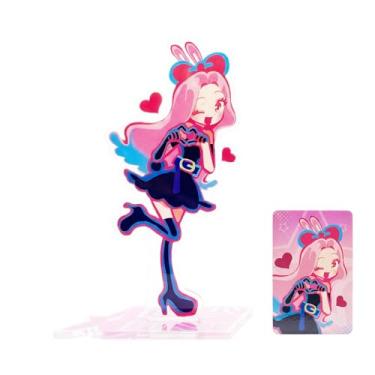 Imagem de YJacuing Alien Stage Rabbit Series Boneco de acrílico com suporte, anime oficialmente licenciado, decoração de mesa ALNST com cartão colecionável bônus (Mizi)