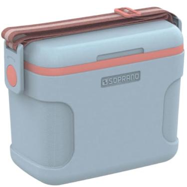 Imagem de Caixa Térmica Cooler 8 L Azul/Laranja Sunset - Soprano