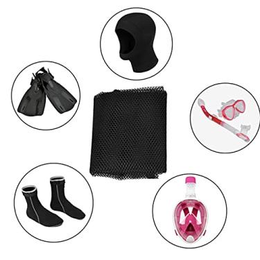 Imagem de SALALIS Bolsa de Rede para Embalagem de Nadadeiras, Bolsa de Mergulho Leve e Durável para Esportes Aquáticos, Natação e Mergulho Com Snorkel (#1)