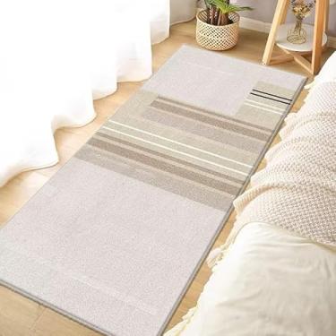 Imagem de Passadeira Tapete Sintético Veludo Cristal Antiderrapante 50x150cm para Cozinha e Corredor(F)