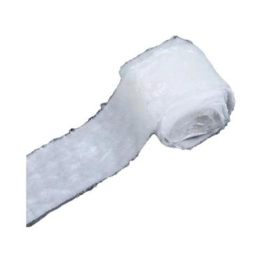 Imagem de Fita De Veludo De Seda Com Bordas Desfiadas De 4cm Para Convites De Ca