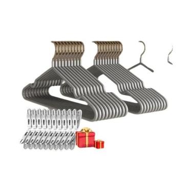 Imagem de Cabides De Metal Antiderrapantes Para Uso Doméstico, Espessos Para Sec