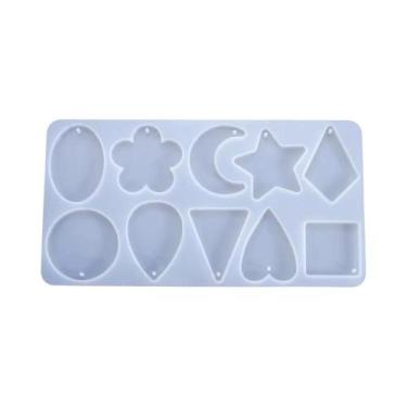 Imagem de Molde De Silicone Em Forma De Coração, Folha E Lua Para Resina Epóxi, 