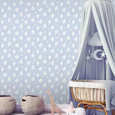 Imagem de Papel de Parede HF Petit Infantil Azul 91311