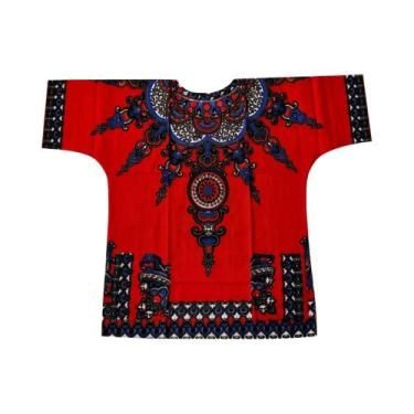 Imagem de Camiseta Masculina Com Estampa 3D Estilo Étnico Africano De Verão Mang