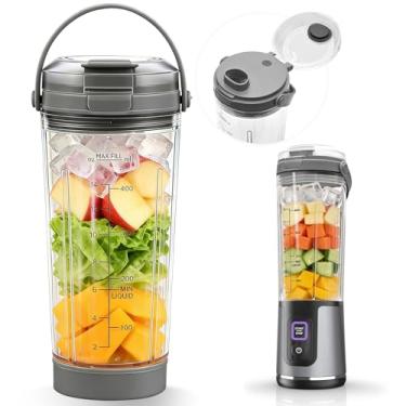 Imagem de Copo de liquidificador de 510 g de substituição compatível com liquidificador portátil Ninja Blast, tampa de recipiente de mistura com tampa de gole, peça de acessórios Licuadora Portatil Cup para