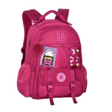 Imagem de Mochila rebecca bonbon de costas 17,5 ref rb27426, ROSA, 17