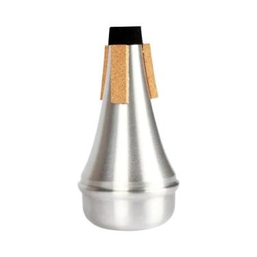 Imagem de Surdina De Trompete Em Liga De Alumínio Prateada Para Iniciantes, Aces