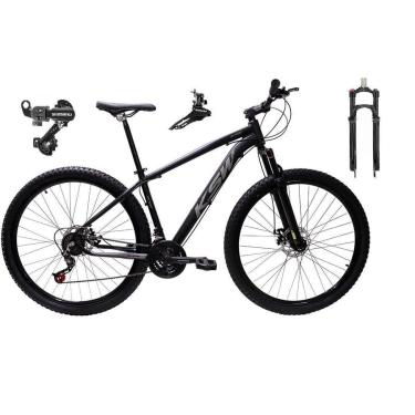 Imagem de Bicicleta Aro 29 KSW XLT Alumínio 24v Câmbio Shimano Garfo Suspensão com Trava no Ombro-Unissex