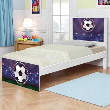 Imagem de Bicama Juvenil Adesivada Futebol Estádio Com Colchões