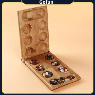 Imagem de Jogo de mesa Mancala African Stone Wooden Travel Party Puzzle