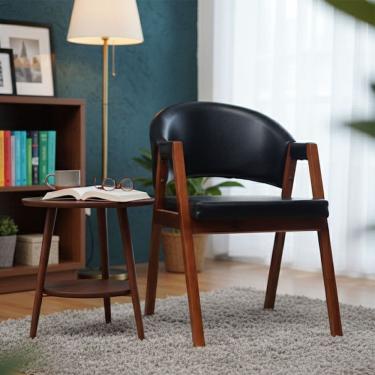 Imagem de Cadeira Sala de Jantar Premium com Braco Madeira Macica Movellu Home