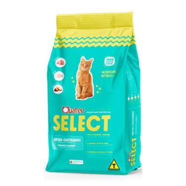 Imagem de Ração Gatos Castrados Sabor Frango Quatree Select Controle