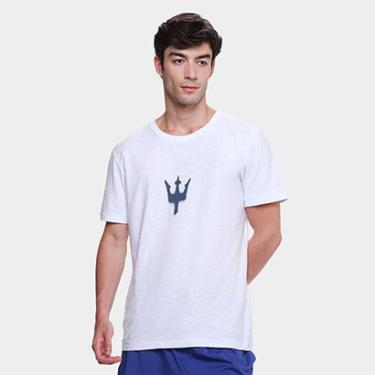 Imagem de Camiseta Slim Osklen Rough Tridente Spray Masculina-Masculino
